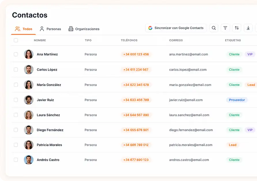 Pantalla de contactos DannBox — asset pendiente